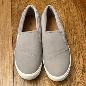 Toms Men's Gray Slip-On Loafers Sz 12
